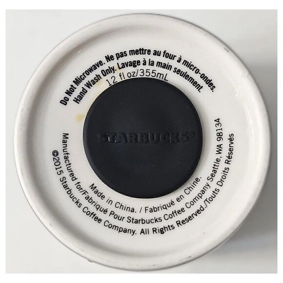 Limited Edition Starbucks Times Square 2015 Ceramic Tumbler - 12 oz./ NEW - Picture 4 of 4